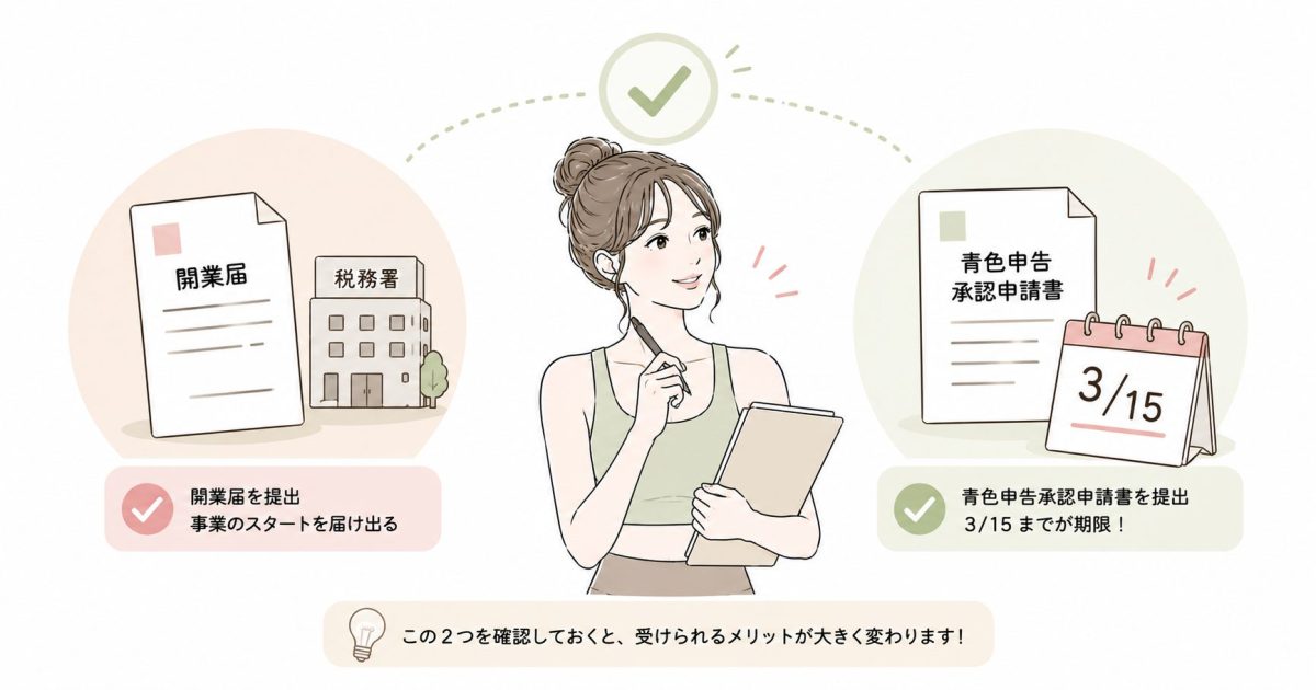申告前にやること:開業届と青色申告承認申請書の確認