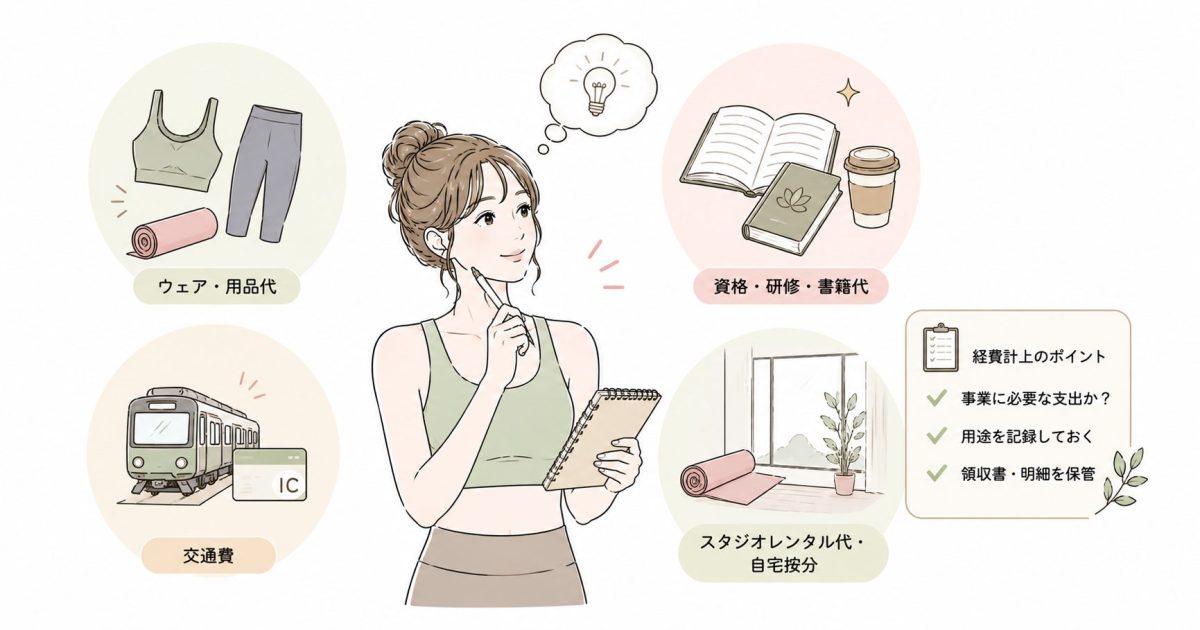 インストラクターが計上できる経費の考え方