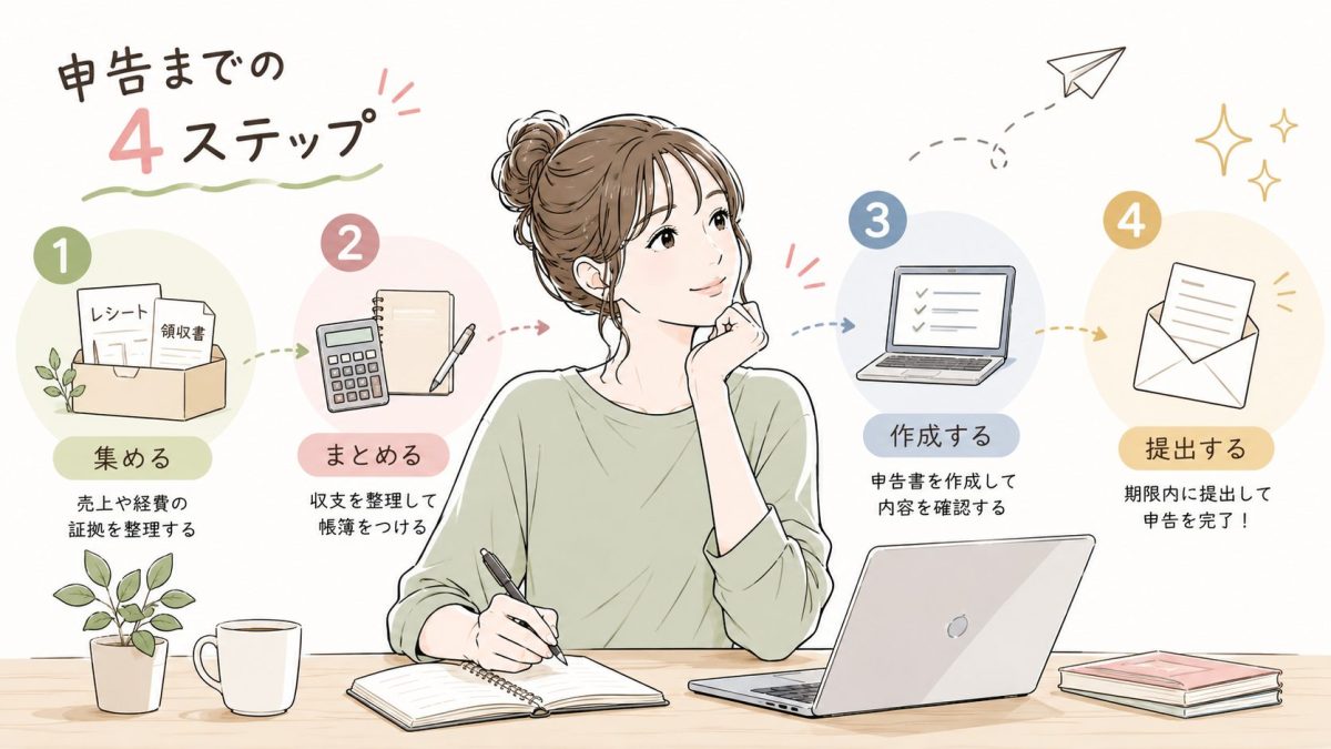 申告までの4ステップ