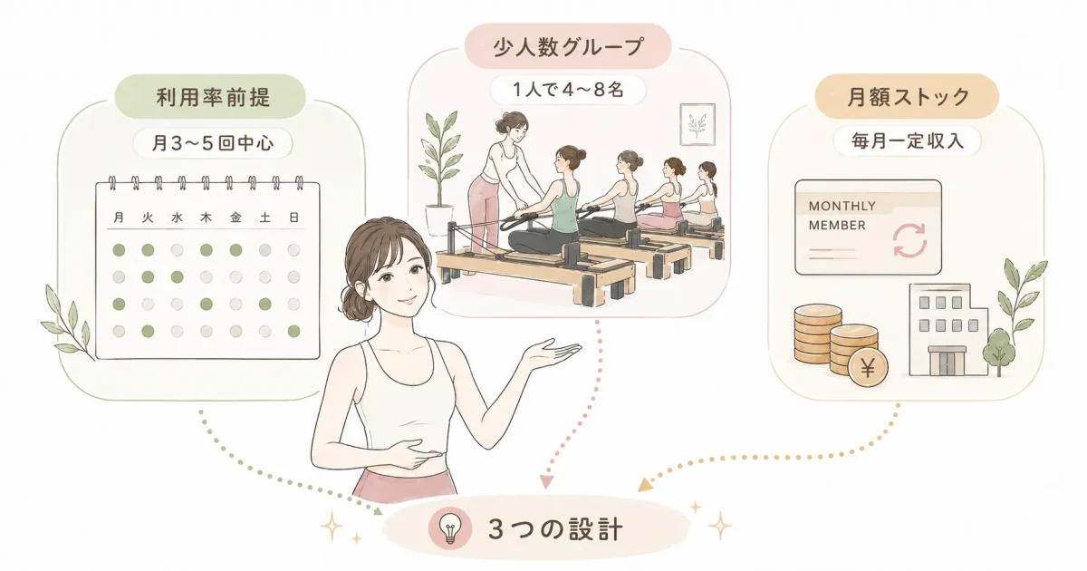 マシンピラティスが「通い放題なのに安い」理由は3つ